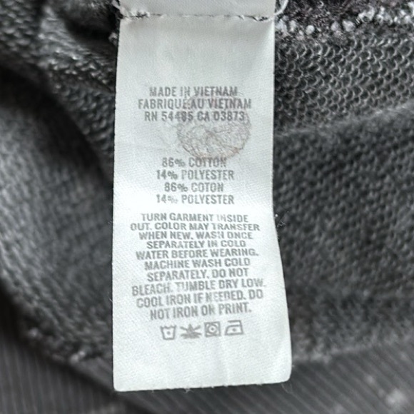 Aerie x Keith Haring NYC Dark Gray Art to Wear Grunge Distressed Sweatshirt XS - Picture 9 of 11